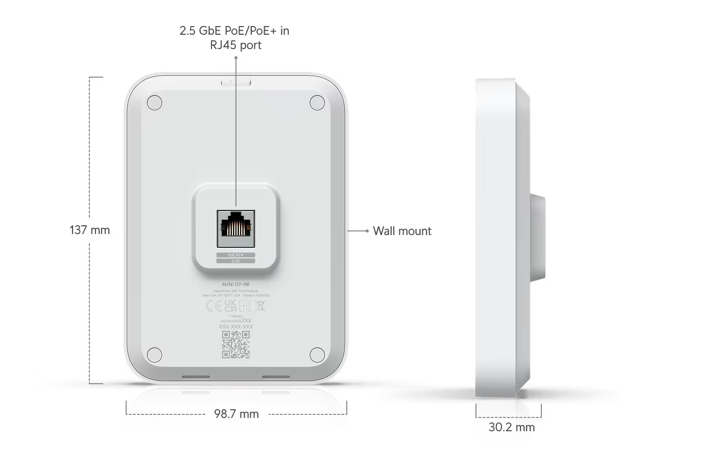 Access Point U7 In-Wall